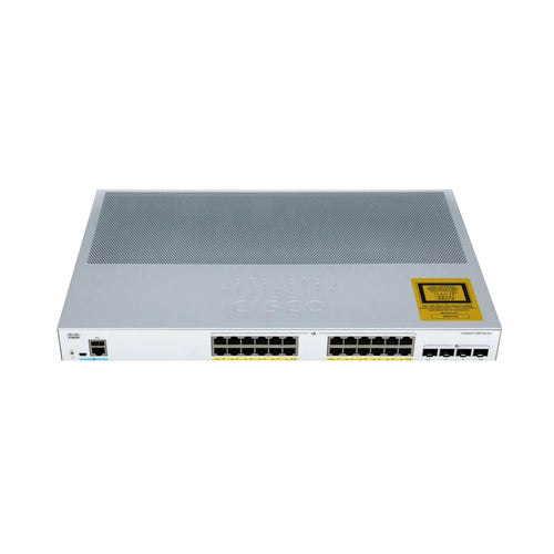 C1000-24P-4G-L-RF Cisco Catalyst 1000 Series 24 x Ports PoE+ 10/100/1000BaseT + 4 x SFP Ports Layer 2 Managed Gigabit Ethernet Network Switch