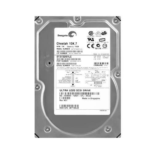 C5609 Dell 73GB 10000RPM Ultra320 SCSI Hot-Pluggable 80-Pin 3.5-Inch Hard Drive for PowerEdge Servers
