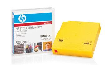 HP - C7973A-C3 - LTO-3 Ultrium 400/800GB RW Storage Media non Custom Label Tape Data Cartridge
