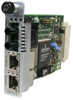 CBFTF1013-110 Transition 2-Port 10/100Base-TX to 100Base-FX RJ45 Multimode SC Media Converter