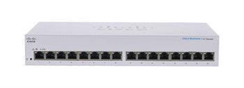 Cisco - CBS110-16T-AU - Business CBS110-16T Ethernet Switch - 16 Ports - 2 Layer Supported - 11.53 W Power Consumption - Twisted Pair - Desktop Wall Moun