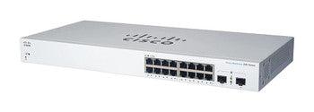 Cisco - CBS220-16P-2G-NA - Business CBS220-16P-2G Ethernet Switch - 16 Ports - Manageable - 2 Layer Supported - Modular - 2 SFP Slots - 18.30 W Power Cons