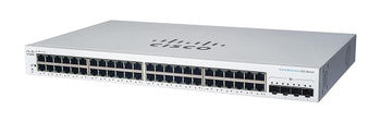 Cisco - CBS220-48T-4G-NA - Business CBS220-48T-4G Ethernet Switch - 48 Ports - Manageable - 2 Layer Supported - Modular - 4 SFP Slots - 36.50 W Power Cons