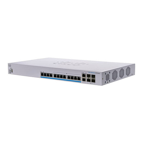 CBS350-12NP-4X-NA Cisco Business 350 14 x Ports PoE+ 10/100/1000Base-T + 2 x SFP+ Ports Layer 3 Managed Rack-mountable Gigabit Ethernet Switch
