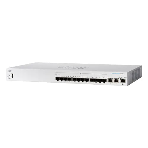 CBS350-12XS-EU-RF Cisco Business 350 Series CBS350-12XS 12 x SFP+ Ports 10GBase-X + 2 x Copper SFP+ Combo Ports Layer 3 Managed Rack-mountable Gigabit Ethernet Network Switch