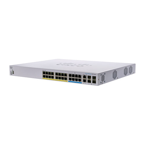 CBS350-24NGP-4X-NA Cisco Business 350 16 x Ports PoE+ 10/100/1000Base-T + 8 x Ports PoE 10/100/1000Base-T + 4 x SFP+ Ports Layer 3 Managed Rack-mountable Gigabit Ethernet Switch