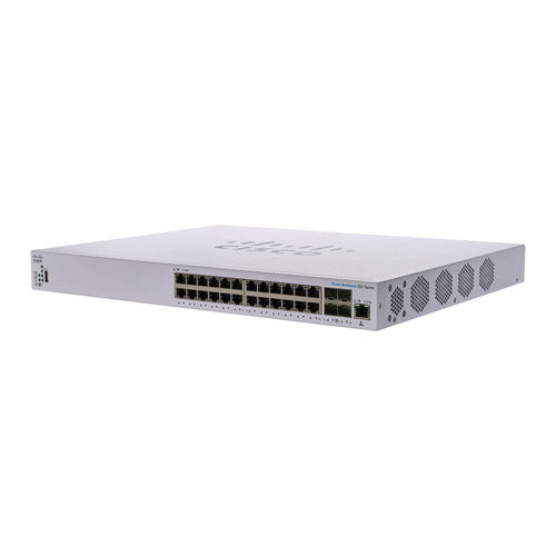 CBS350-24XT-NA Cisco Business 350 24 x Ports PoE+ 10/100/1000Base-T + 4 x SFP+ Ports Layer 3 Managed Rack-mountable Gigabit Ethernet Switch