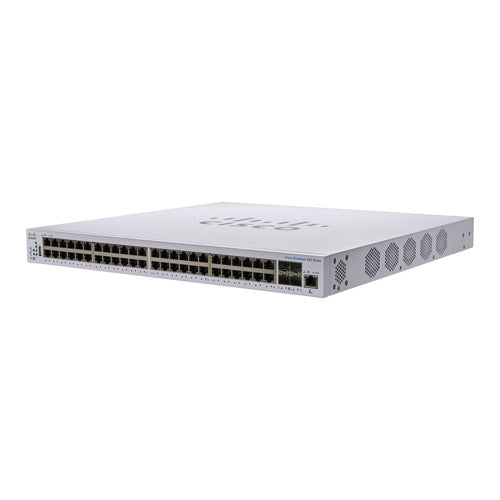 CBS350-48XT-4X-NA Cisco Business 350 48 x Ports PoE+ 10/100/1000Base-T + 4 x SFP+ Ports Layer 3 Managed Rack-mountable Gigabit Ethernet Switch