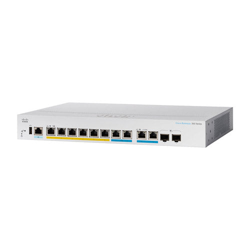 CBS350-8MGP-2X-NA Cisco Business 350 6 x Ports PoE+ 10/100/1000Base-T 2 x Ports PoE+ 10/100Base-T + 2 x SFP+ Ports Layer 2 Managed Rack-mountable Gigabit Ethernet Switch