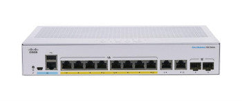 Cisco - CBS350-8P-2G-EU - 350 CBS350-8P-2G Ethernet Switch - 8 Ports - Manageable - 3 Layer Supported - Modular - 2 SFP Slots - 17.95 W Power Consumption