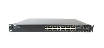 Dell - CC25C - Powerconnect 6224 24-Ports SFP 10/100/1000Base-T PoE Manageable Layer 3 Rack-mountable Gigabit Ethernet Switch