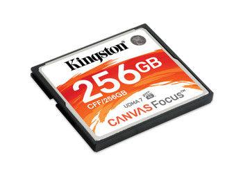 Kingston - CFF/256GB - Canvas Focus 256GB up to 150R/130W UDMA7 VPG-65 CompactFlash Memory