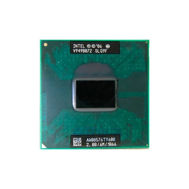 CLG9F Intel Core 2 Duo T9600 Dual core 2 Core 2.80GHz 1066MHz FSB 6MB L2 Cache Socket PGA478 Processor Orange Hardwares