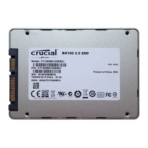 CT1000BX100SSD1 Crucial Bx100 1TB Multi-Level Cell SATA 6Gb/s 2.5-Inch Solid State Drive