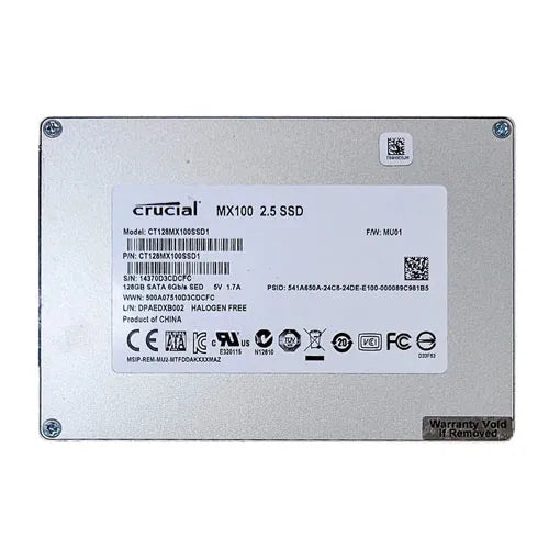 CT128MX100SSD1 Crucial MX100 128GB Multi-Level Cell SATA 6Gb/s 2.5-Inch Solid State Drive