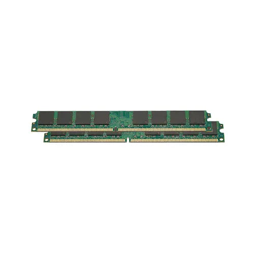 CT2Kit12872AV80E - Crucial 2GB Kit (2 X 1GB) DDR2-800MHz PC2-6400 ECC Registered CL5 240-Pin DIMM Very Low Profile (VLP) Memory