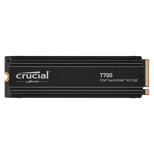CT4000T700SSD5 Crucial T700 4TB TLC PCIe NVMe 5.0 x4 M.2 2280 Solid State Drive with Heatsink