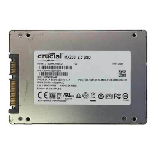 CT500MX200SSD1 Crucial MX200 500GB Multi-Level Cell SATA 6Gb/s 2.5-Inch Solid State Drive