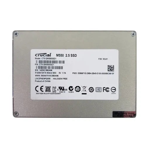 CT512M550SSD1 Crucial M550 512GB Multi-Level Cell SATA 6Gb/s 2.5-Inch Solid State Drive