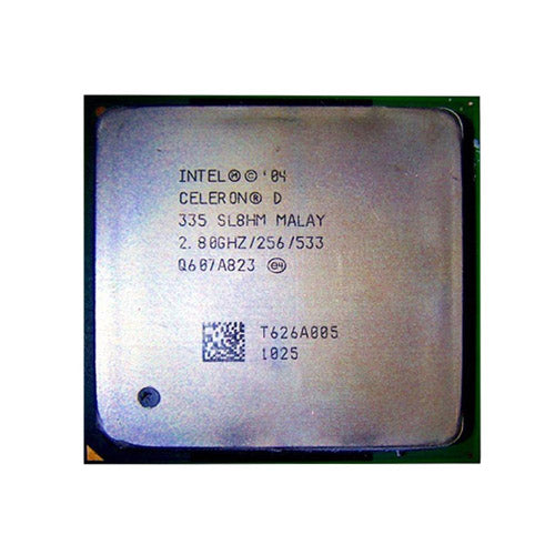 SL7L2 Intel Celeron D 335 Single-Core 2.80GHz 533MHz FSB 256KB L2 Cache Socket PGA478 Processor