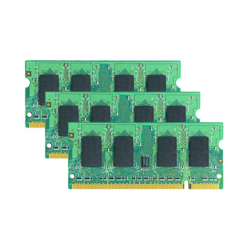 KM963AV HP 3GB Kit (3x1GB) DDR2-800MHz PC2-6400 Non-ECC Unbuffered SODIMM CL6 2Rx8 1.8V 200-Pin Memory