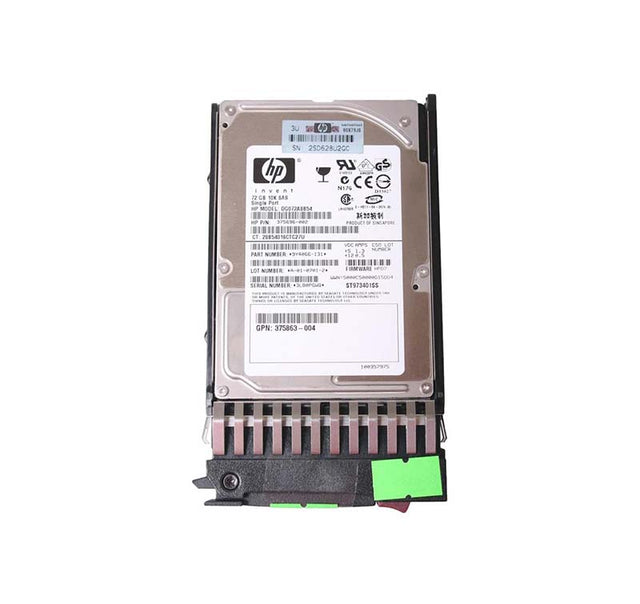 DG072A8854 - HP 73GB 10000RPM SAS 3GB/s Hot-Pluggable Single Port 2.5-inch Hard Drive
