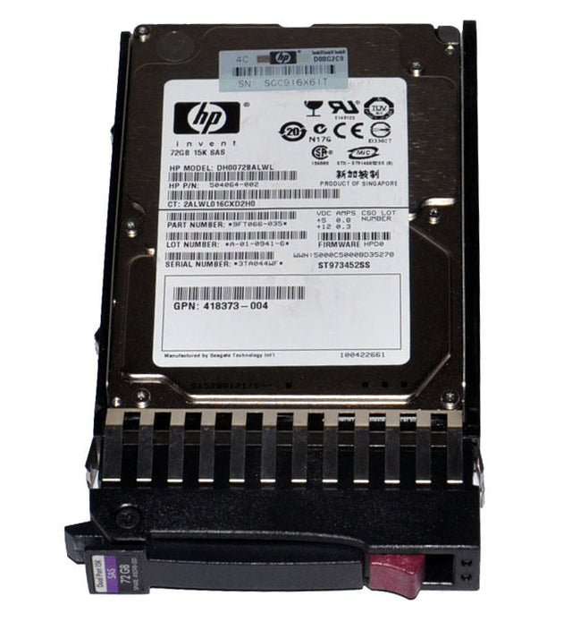 DH0072BALWL - HP 73GB 15000RPM SAS 3GB/s Hot-Pluggable Dual Port 2.5-inch Hard Drive