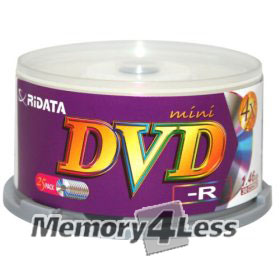 DRD-144-RDCB25 RiDATA 4x Mini DVD-R Drive for Portable Digital Camcorder (25-Pack)