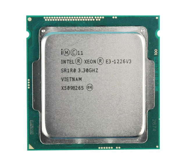 E3-1226V3 - Intel Xeon E3-1226 V3 4-Core 3.30GHz 5GT/s DMI2 8MB L3 Cache Socket LGA1150 Processor