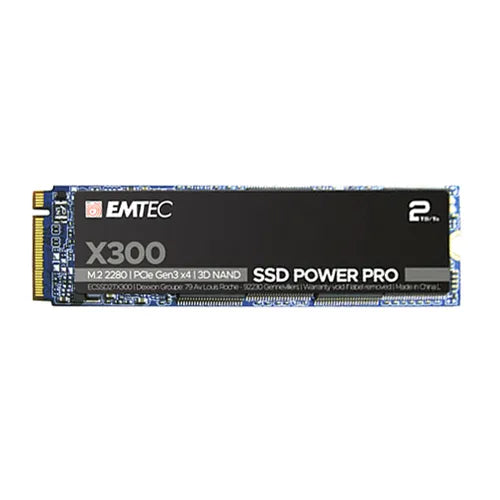 ECSSD2TX300 Emtec Power Pro X300 2TB PCI Express NVMe 3.0 x4 M.2 2280 Solid State Drive