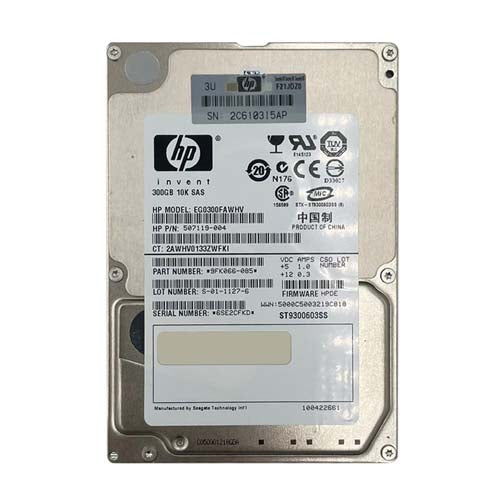 EG0300FAWHV HP 300GB 10000RPM SAS 6Gb/s SFF Hot-Pluggable Dual Port 2.5-inch Hard Drive with Tray for Gen1 to Gen7 ProLiant Server