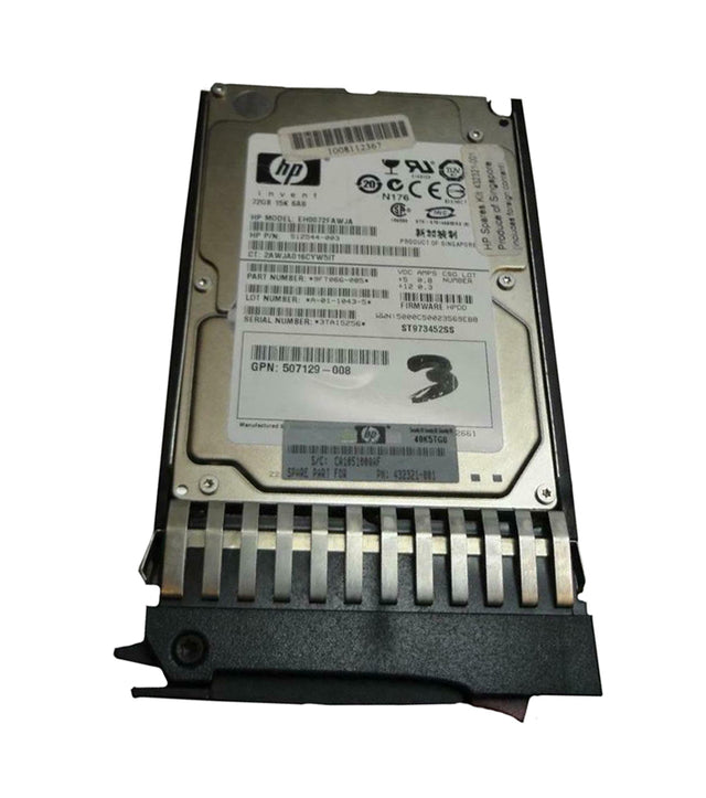 EH0072F2FAWJA - HP 73GB 15000RPM SAS 6GB/s Hot-Pluggable Dual Port 2.5-inch Hard Drive