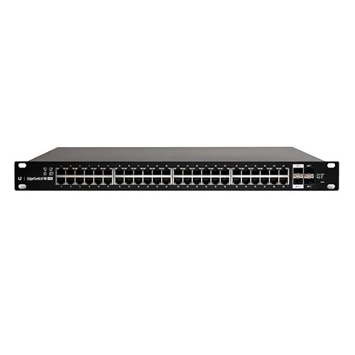 ES-48-750W Ubiquiti EdgeSwitch 48 x RJ-45 Ports PoE+ 1000Base-T + 2 x SFP Ports + 2 x SFP+ Ports Layer 3 Managed Rack-Mountable Gigabit Ethernet Network Switch