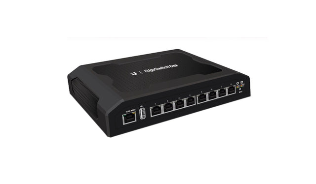 EdgeSwitch 8 x Ports PoE 10/100/1000Base-T Wall-Mountable Managed Switch