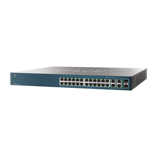 ESW-520-24-K9-RF Cisco Small Business Pro 500 Series 24 x Ports 10/100/Base-TX + 2 x SFP Ports Managed 1U Rack-mountable Fast Ethernet Network Switch