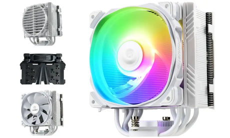 ETS-T50A-BK-ARGB Enermax ETS T50 AXE ARGB Side-flow CPU Air Cooler White