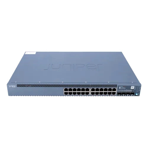 EX2300-24P-VC Juniper EX2300 Series EX2300-24P 24 x RJ-45 Ports PoE+ 10/100/1000Base-T + 4 x SFP+ Ports Layer 3 Managed Rack-mountable Gigabit Ethernet Network Switch