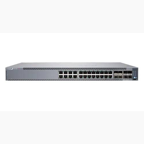 EX4100-24P Juniper EX4100 Series 24 x Ports PoE 10/100/1000Base-T + 4 x 10GbE Uplink Ports + 4 x 25GbE Stacking/Uplink Ports Layer 3 Managed 1U Rack-mountable Gigabit Ethernet Network Switch