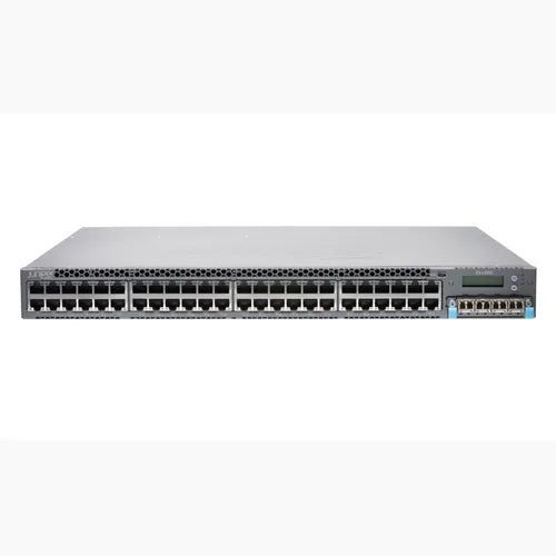EX4300-48T-AFI-TAA Juniper EX4300 Series 48 x Ports 10/100/1000Base-T + 4 x QSFP+ Ports Layer 3 Managed 1U Rack-mountable Gigabit Ethernet Network Switch