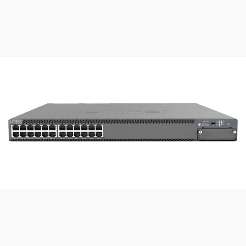 EX4400-24T-DC-AFI Juniper EX4400 Series EX4400-24T-DC 24 x Ports 10/100/1000Base-T + 4 x 25GbE Ports + 2 x 100GbE Layer 3 Managed 1U Rack-mountable Gigabit Ethernet Network Switch