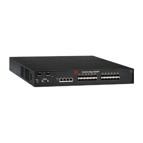 FESX624HF-PREM6 Brocade FastIron FESX624HF 24 x Ports SFP + 4 x Ports 1000Base-T 1.5U Rack-mountable Layer 3 Manageable Gigabit Ethernet Switch