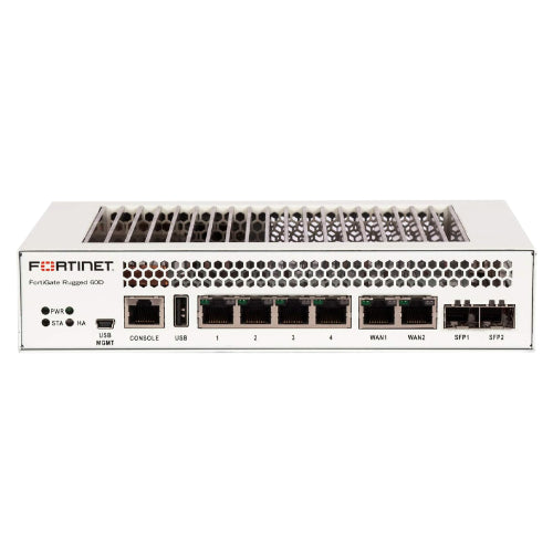 FGR-60D Fortinet FortiGate Rugged 60D 4 x Ports 1000Base-T + 2 x Ports SFP mini-GBIC Network Security Firewall Appliance