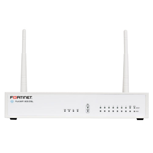 FWF-60E-DSL-F-BDL-811-12 Fortinet FortiWiFi 60E-DSL-F 9 x Ports GE RJ-45 + 7 x Ports Internal + 1 x Port WAN + 1 x Port DMZ Managed Network Security/Firewall Appliance with 1Y 24X7 FC