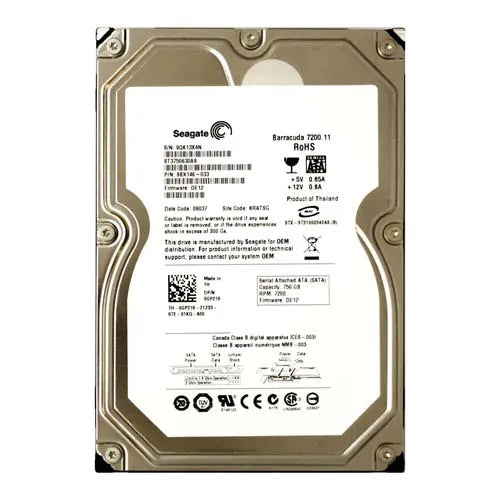GP218 Dell 750GB 7200RPM SATA 3Gb/s 16MB Cache 3.5-Inch Hard Drive