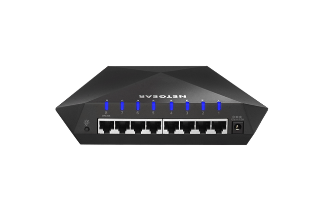 GS808E-100NAS - Netgear Nighthawk S8000 8 x RJ-45 Ports 10/100/1000Base-T Gaming Streaming Advanced Layer3 Mananged Gigabit Ethernet Network Switch