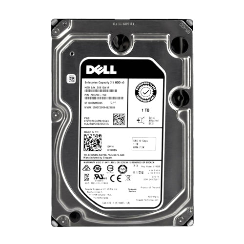 H0R8N Dell 1TB 7200RPM SAS 12Gb/s Hot-Swappable 128MB Cache (512n) 3.5-Inch Hard Drive for PowerEdge Servers