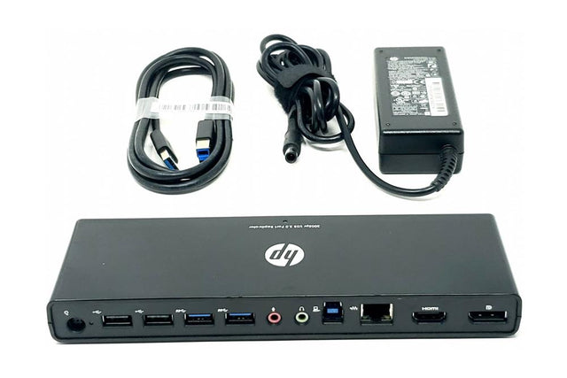 H1L08AAABA HP Usb 3.0 Port Replicator With Ac Adapter And 0.5m Usb 3.0