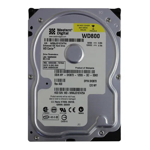 H3873 Dell 80GB 7200RPM ATA-100 2MB Cache 3.5-Inch Hard Drive