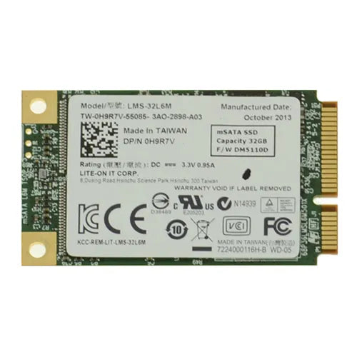 H9R7V Dell 32GB Multi-Level Cell PCI Express mSATA 1.8-Inch Solid State Drive