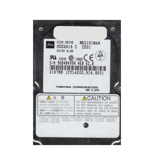 2.16GB 4200RPM IDE/ATA 128KB Cache 2.5-Inch Hard Drive
